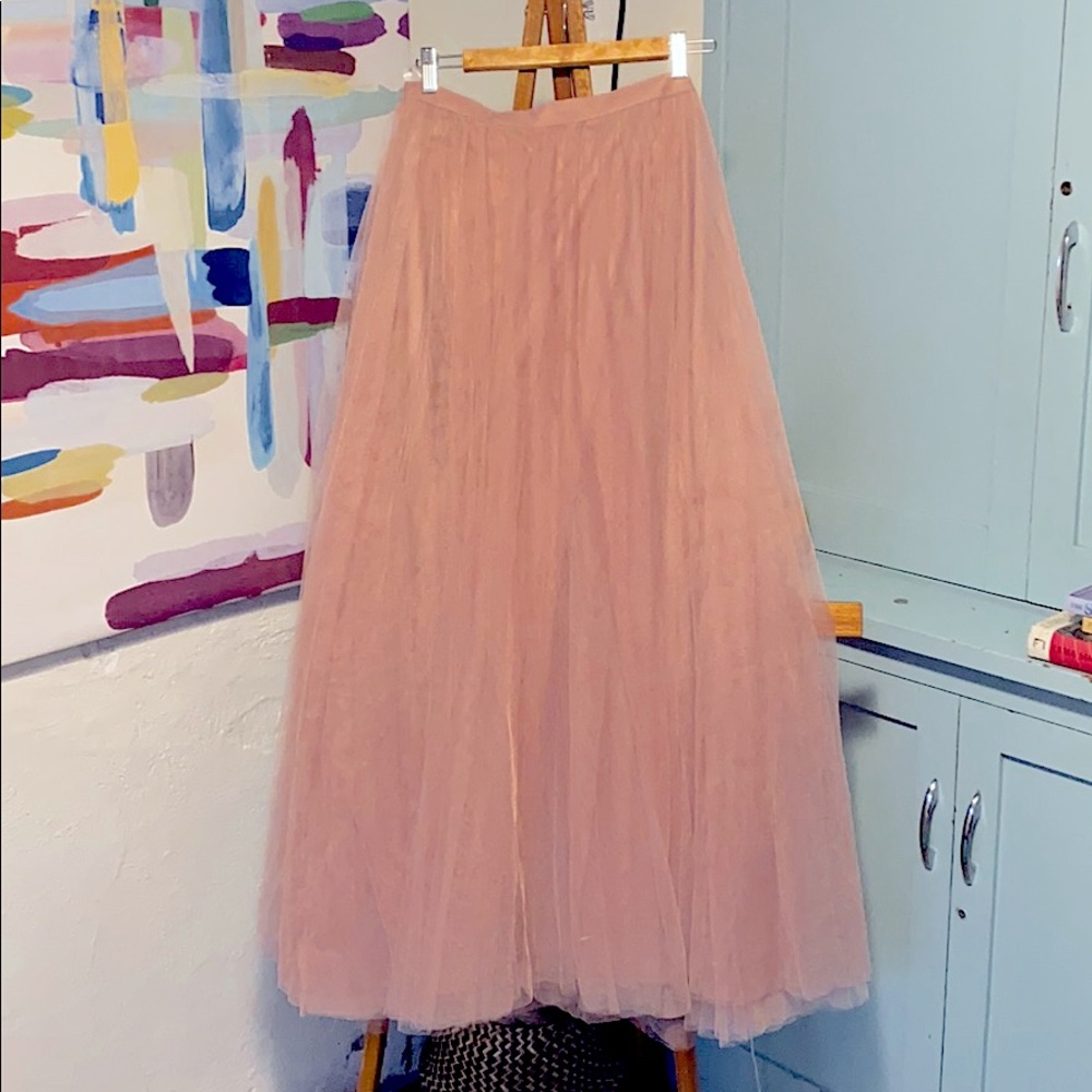 Long tulle skirt